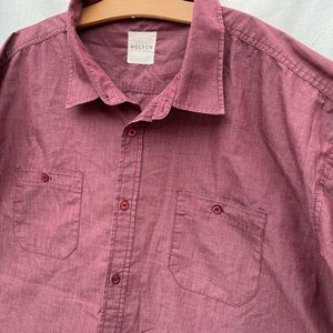 Holton canvas cloth button up shirt sz 3XL